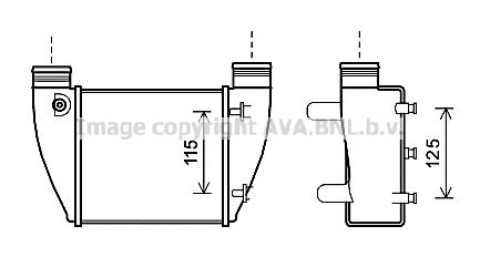 AVA QUALITY COOLING Välijäähdytin AI4364